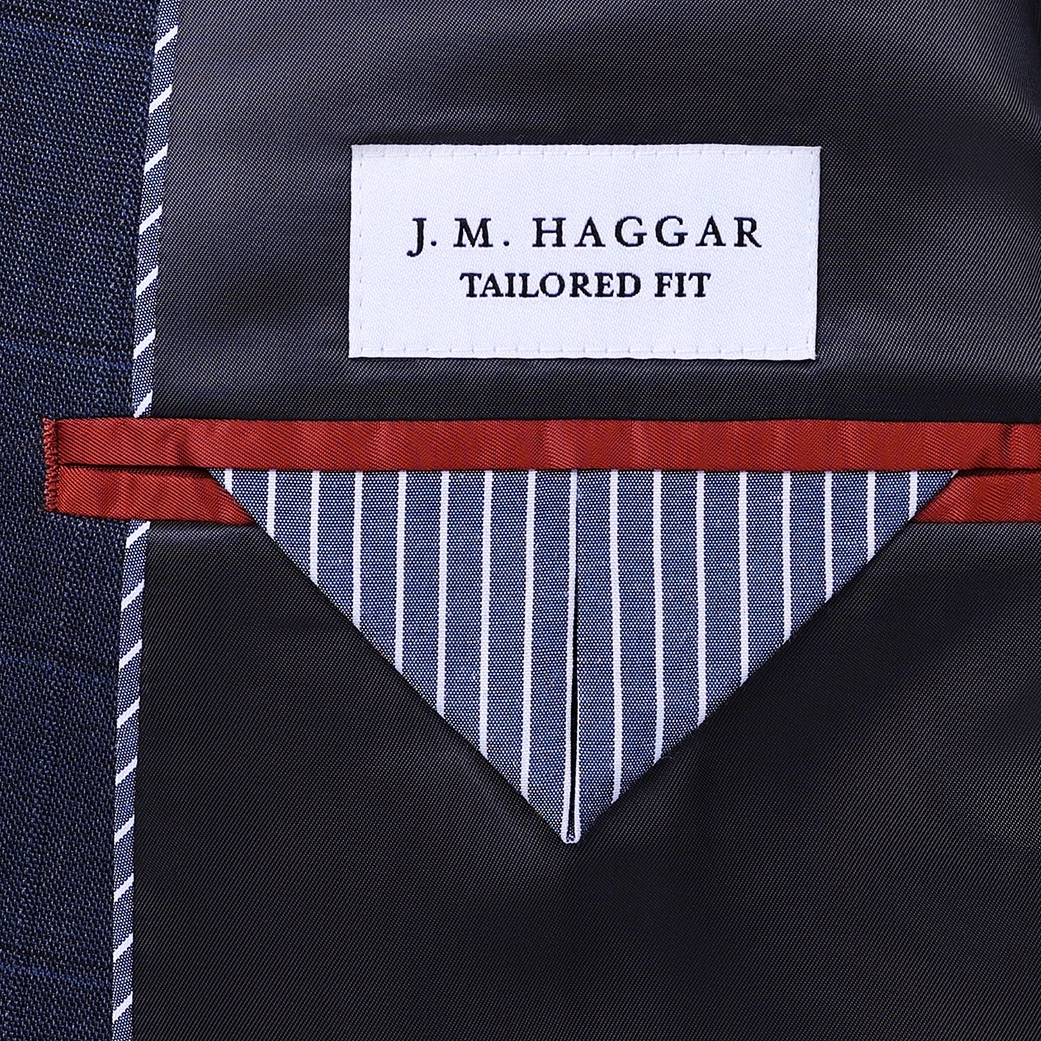 Haggar JMH Tailored Mens Stretch Fabric Modern Fit Windowpane Suit Jacket