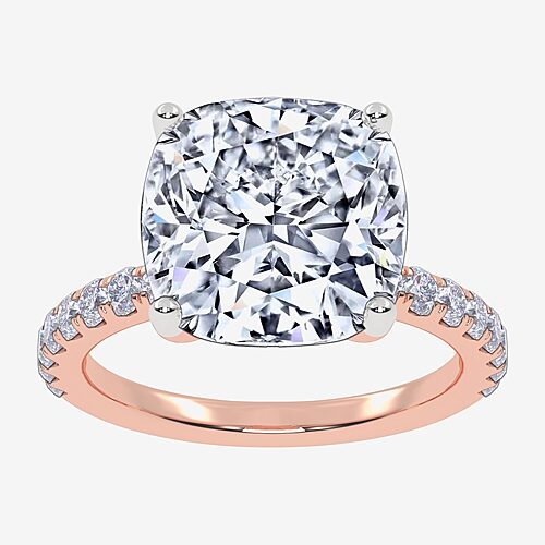 Modern Bride Signature By  (f-g / Vs2-si1) Womens 5 1/2 Ct. T.w. Lab Grown White Diamond 10k Gold Cus In Pink