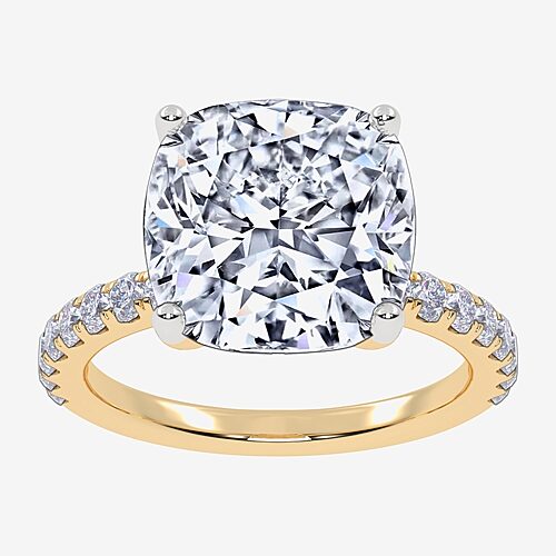 Modern Bride Signature By  (f-g / Vs2-si1) Womens 5 1/2 Ct. T.w. Lab Grown White Diamond 10k Gold Cus In Yellow