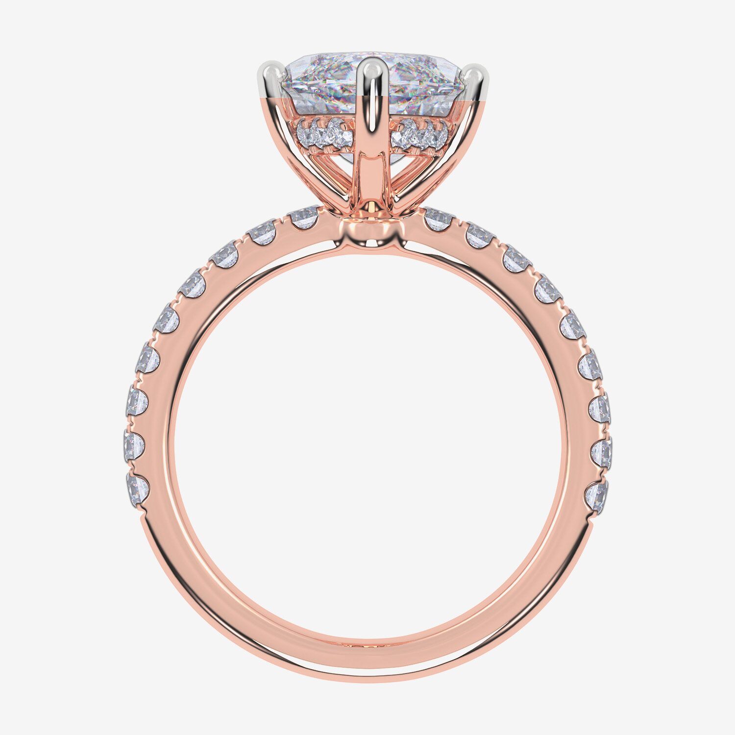Signature By Modern Bride (F-G / Vs2-Si1) Womens 2 1/2 CT. T.W. Lab Grown White Diamond 10K Gold Marquise Side Stone -Stone Engagement Ring