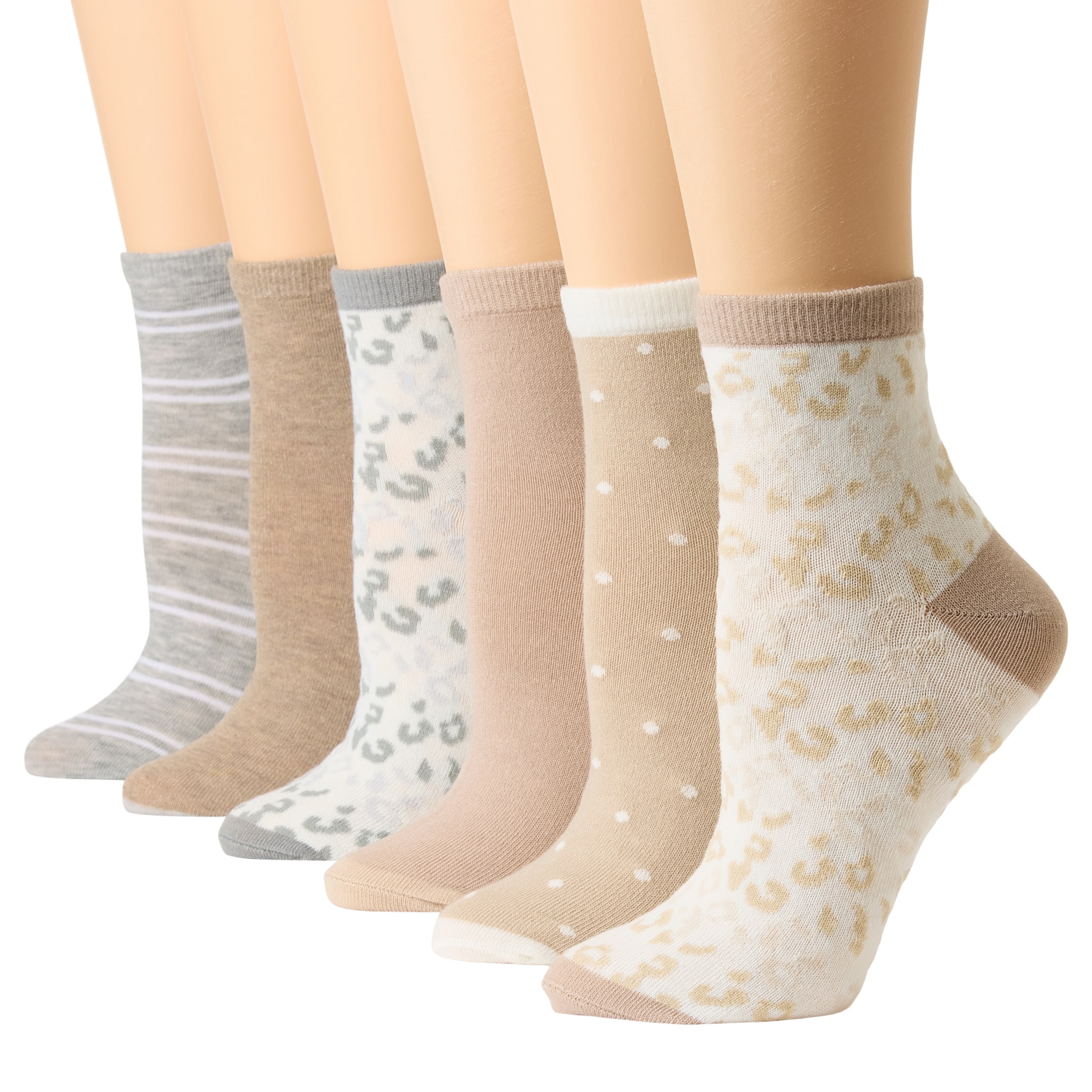 Mixit Womens 6 Pair Low Cut Socks