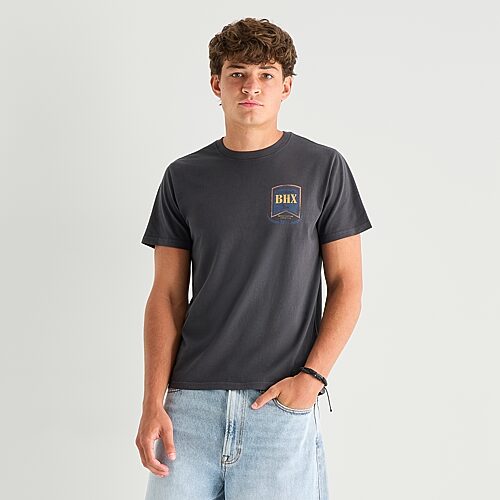 Arizona Mens Crew Neck Short Sleeve Slim Fit Graphic T-shirt In Black