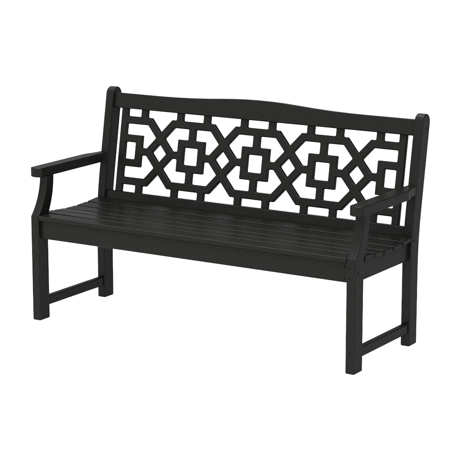 Martha Stewart by POLYWOOD® Chinoiserie 60” Garden Bench
