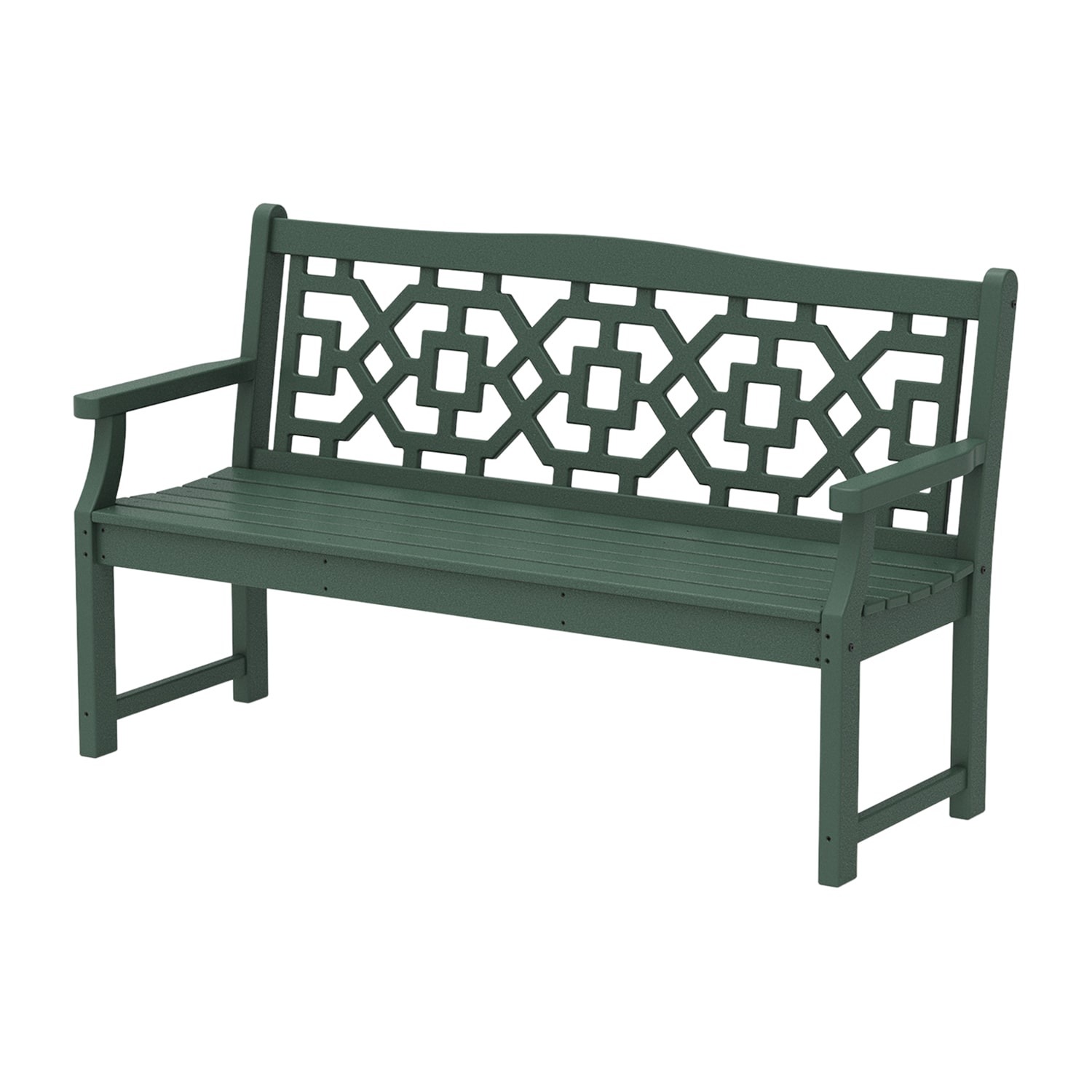 Martha Stewart by POLYWOOD® Chinoiserie 60” Garden Bench