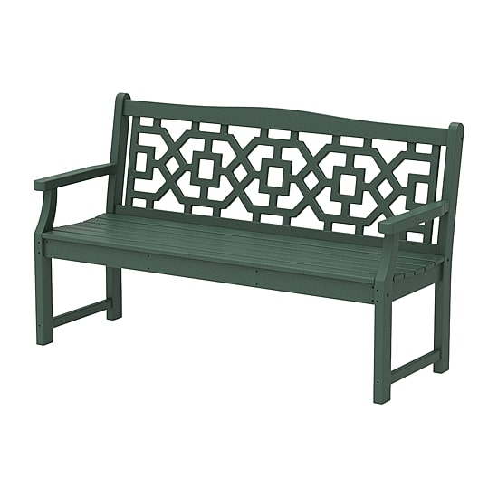 Martha Stewart by POLYWOOD® Chinoiserie 60” Garden Bench
