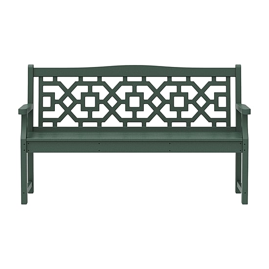 Martha Stewart by POLYWOOD® Chinoiserie 60” Garden Bench