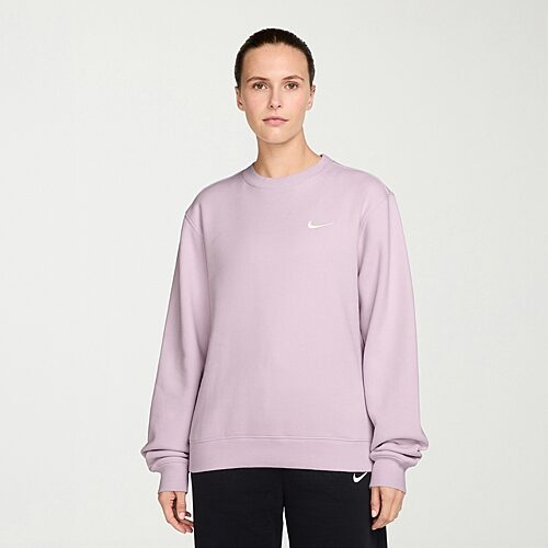 Nike Womens Crew Neck Long Sleeve Sweatshirt In Purple