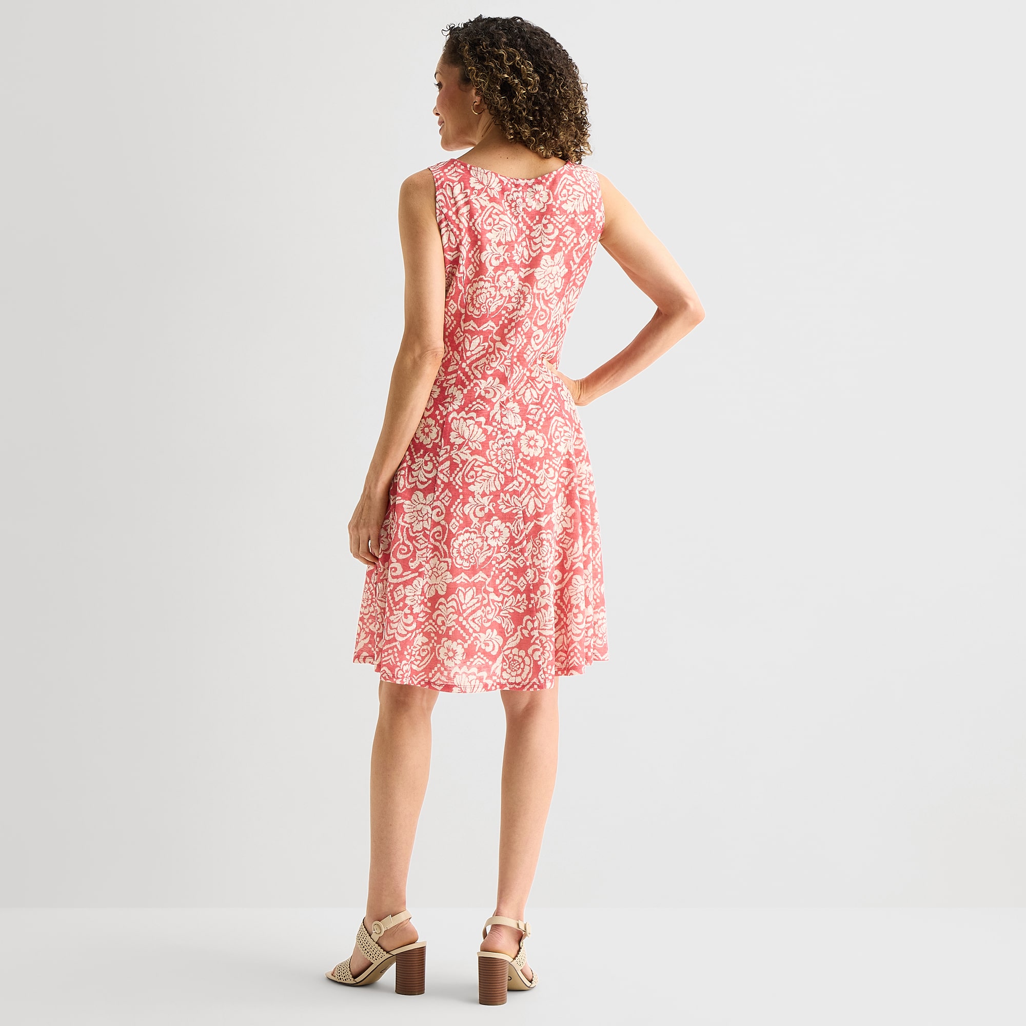 Perceptions Womens Floral Jacket Dress