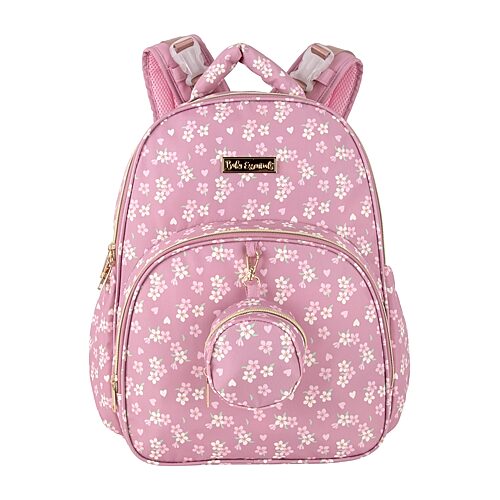 Baby Essentials Babies' Adjustable Straps Diaper Bag In Pink
