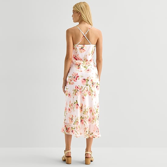 Emerald Sundae Womens Juniors Sleeveless Slip Dress