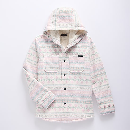 Free Country Big Kid Girls Hooded Fleece Lined Lightweight Jacket