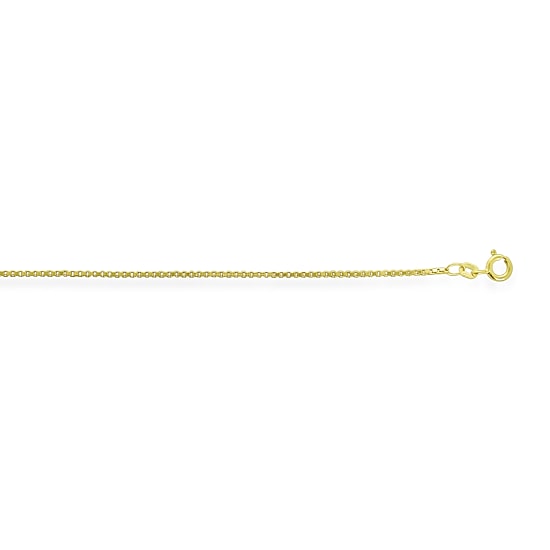 Made in Italy Womens 14K Gold 20 Inch Box Chain Necklace