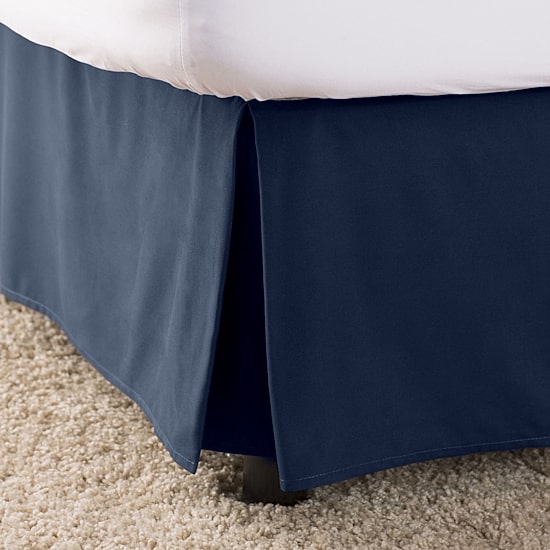 Elegant Comfort Wrinkle Fade Resistant Bed Skirt Dust Ruffle - Pleated Tailored 14inch Drop