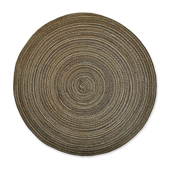 Design Imports Round Woven 6pc. Placemats