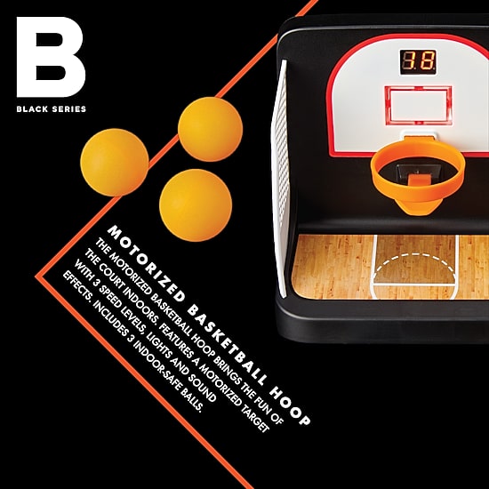 The Black Series Motorized Basketball Hoop Game With 3 Balls