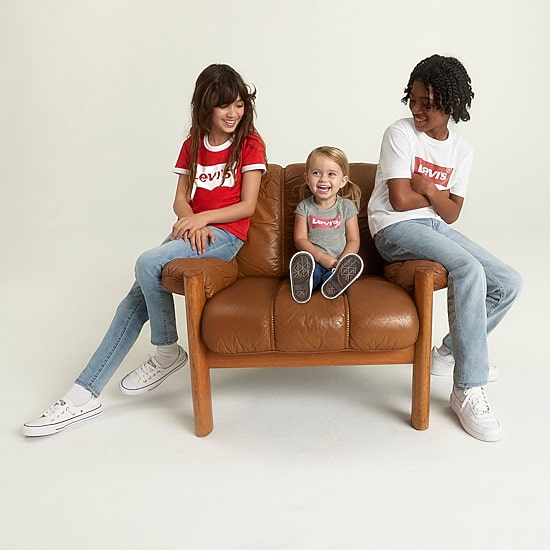 Levi's® Retro Ringer Big Kid Girls Round Neck Short Sleeve Regular Fit Graphic T-Shirt