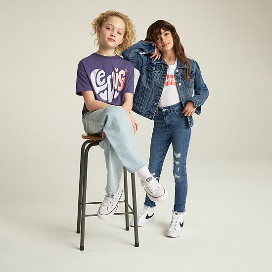 Levi's® Big Kid Girls Denim Lightweight Puffer Jacket