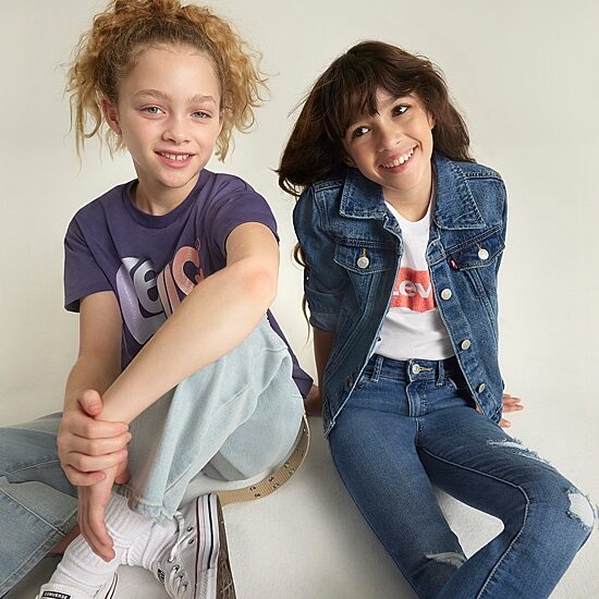 Levi's® Big Kid Girls Denim Lightweight Puffer Jacket