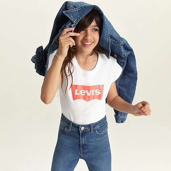 Levi's® Big Kid Girls Denim Lightweight Puffer Jacket