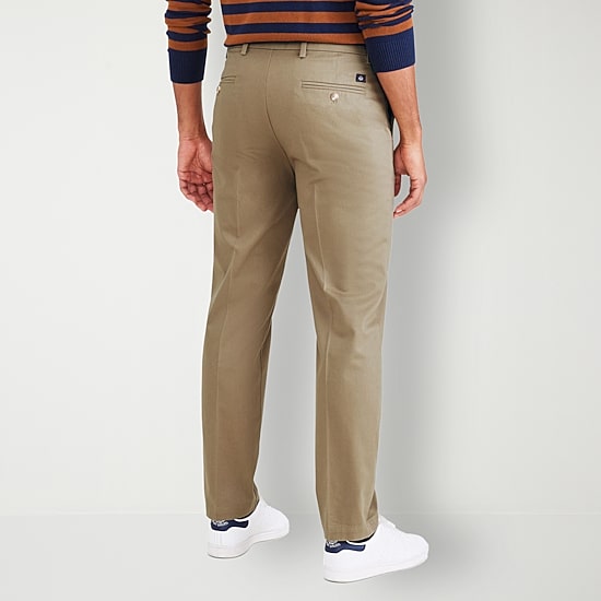 Dockers Signature Iron Free With Stain Defender Mens Comfort Waistband Slim Fit Flat Front Pant