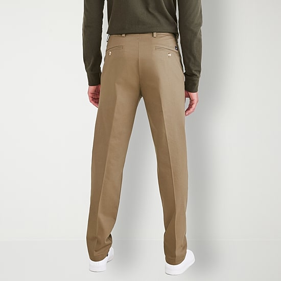 Dockers Signature Iron Free With Stain Defender Mens Comfort Waistband Straight Fit Flat Front Pant