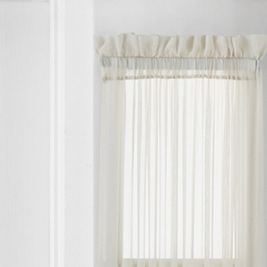 Liz Claiborne Lisette Sheer Rod Pocket Single Sidelight Curtain