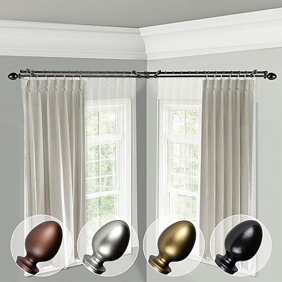 Rod Desyne Emeka Corner Double Curtain Rod