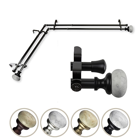 Rod Desyne Merlyn Corner Double Curtain Rod