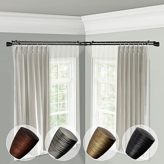 Rod Desyne Tarzan Corner Double Curtain Rod