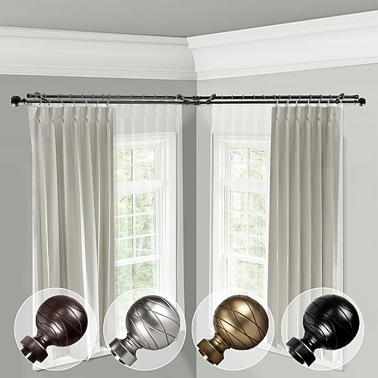 Rod Desyne Arman Corner Double Curtain Rod