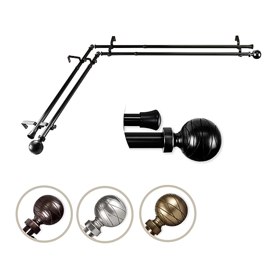 Rod Desyne Arman Corner Double Curtain Rod
