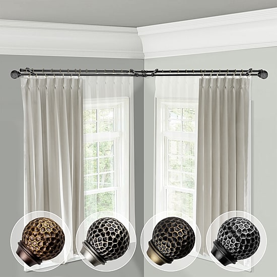 Rod Desyne Celio Corner Double Curtain Rod