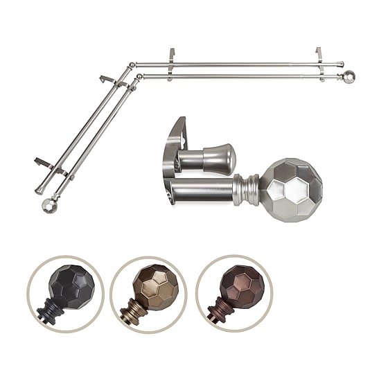 Rod Desyne Christiano Corner Double Curtain Rod