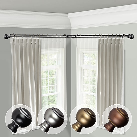 Rod Desyne Jaylin Corner Double Curtain Rod