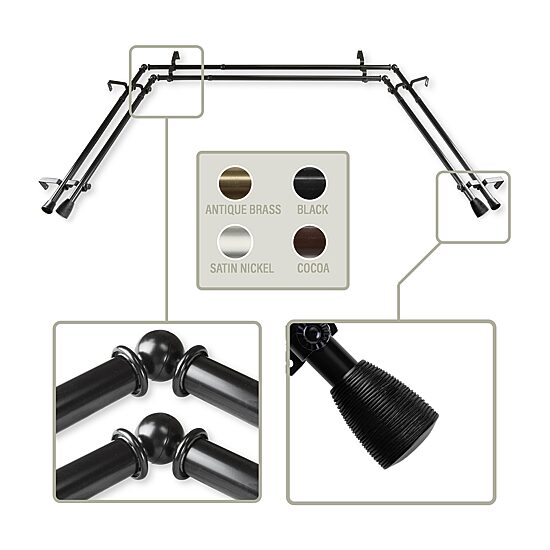 Rod Desyne Tarzan Double Bay Window Rod