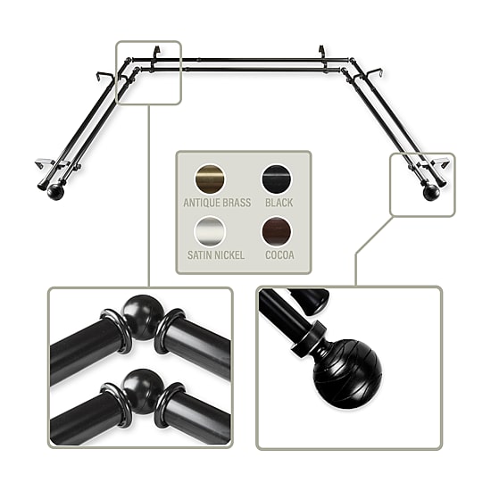 Rod Desyne Arman Double Bay Window Rod