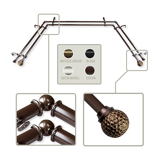Rod Desyne Celio Double Bay Window Rod