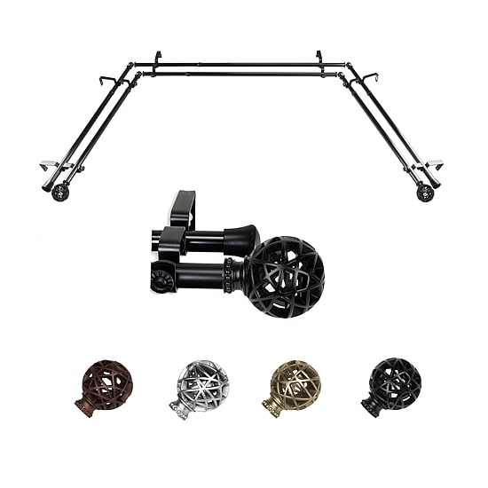 Rod Desyne Leanette Double Bay Window Rod