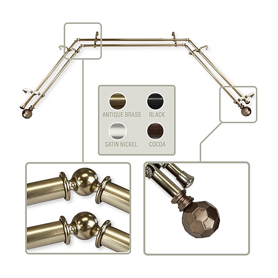 Rod Desyne Christian Double Bay Window Rod