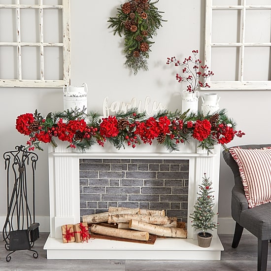 Nearly Natural 60in Cedar Christmas Indoor Garland