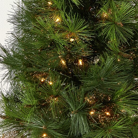 Nearly Natural 3ft Burlap Bag 3 Foot Pre-Lit Christmas Tree