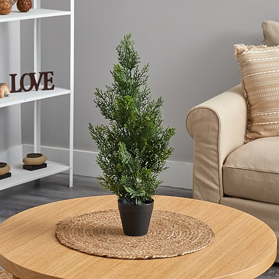 Nearly Natural 2ft Mini Cedar 2 Foot Christmas Tree