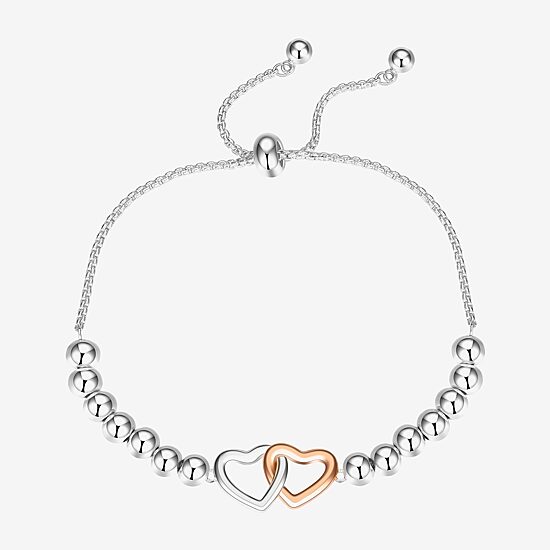 Footnotes Womens Heart Bolo Bracelet