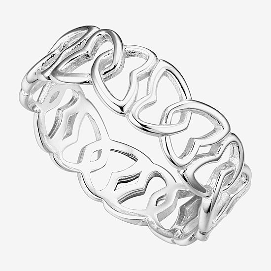 Footnotes Brave Womens 6.5MM Sterling Silver Butterfly Band