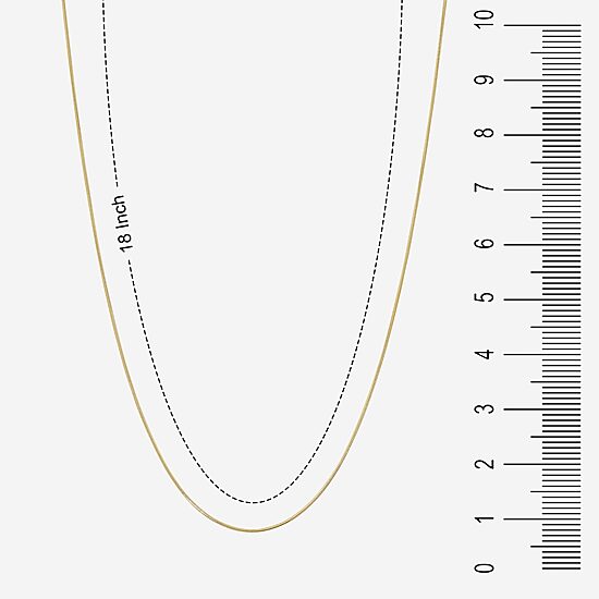 Silver Reflections Womens 18 Inch Chain Necklace