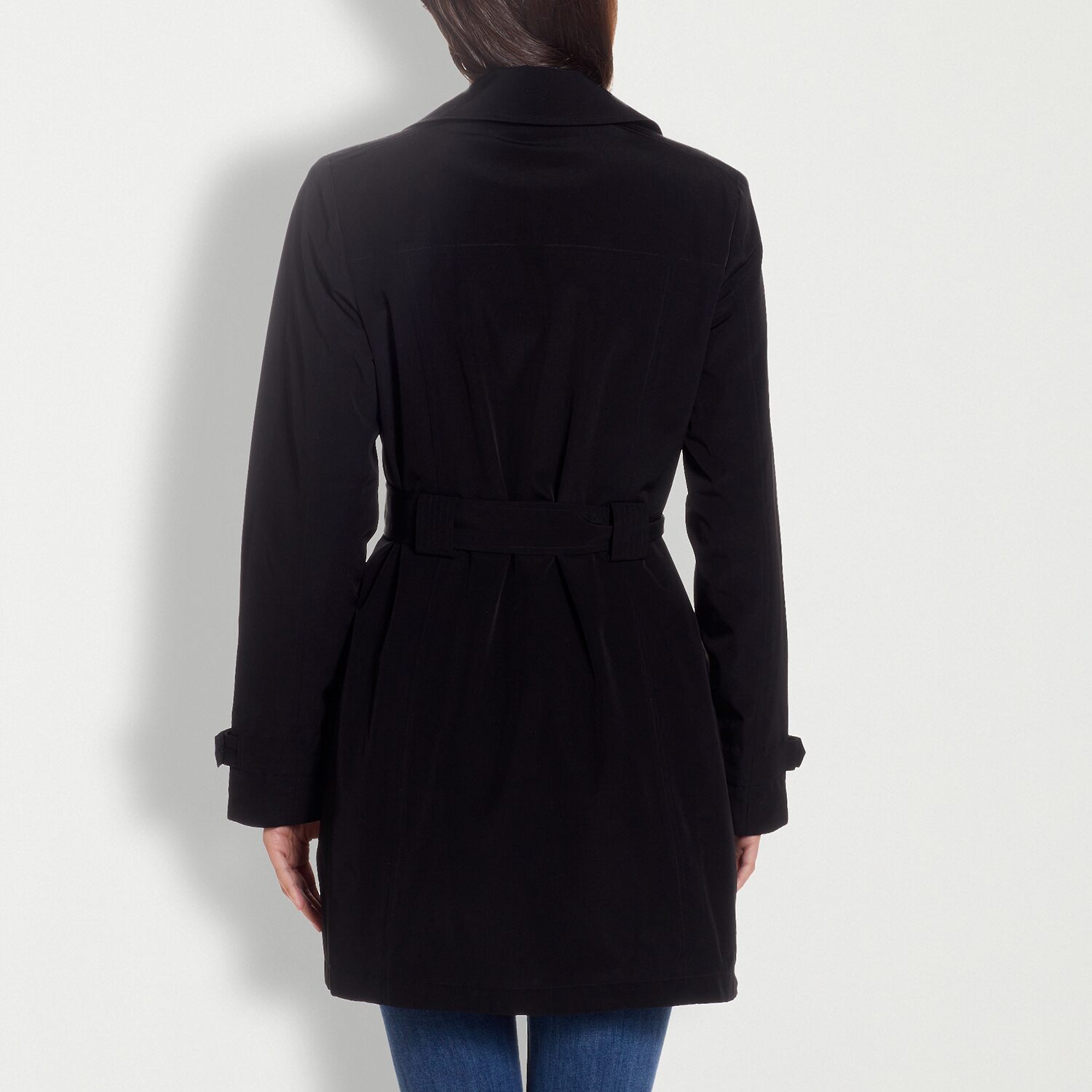 Gallery Womens Belted Midweight Trench Coat