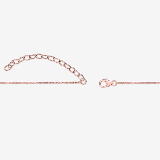 Womens Genuine Pink Morganite 10K Gold 18 Inch Pendant Necklace