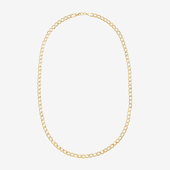 Made in Italy Unisex Adult 14K Gold 22 Inch Curb Chain Necklace