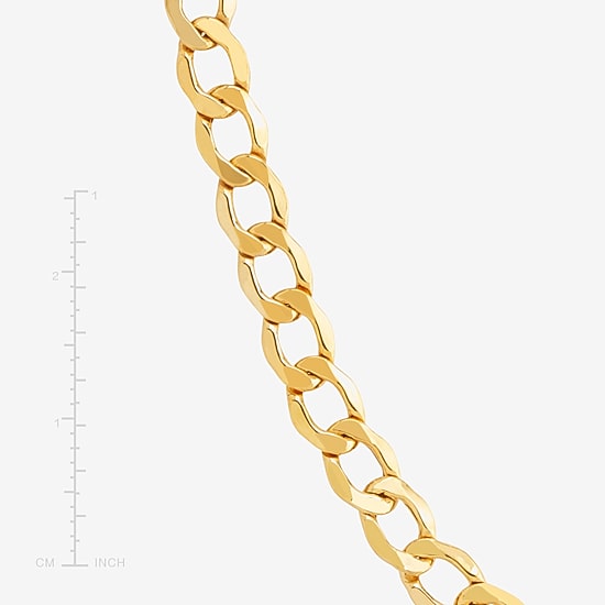 Made in Italy Unisex Adult 14K Gold 22 Inch Curb Chain Necklace