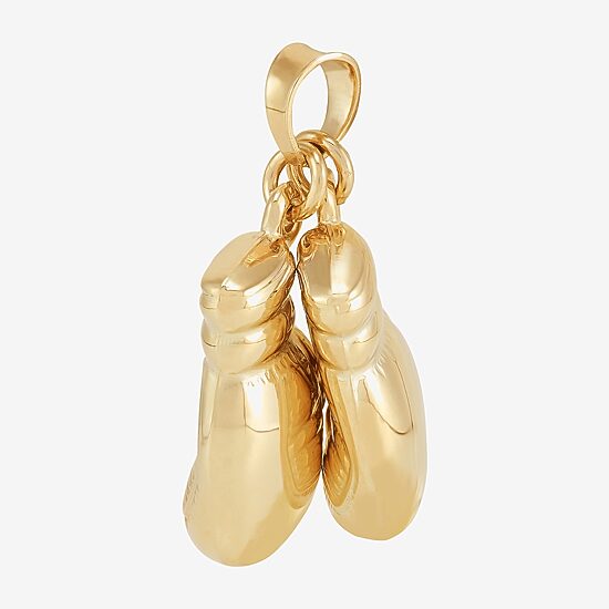 Boxing Gloves Unisex Adult 10K Gold Pendant